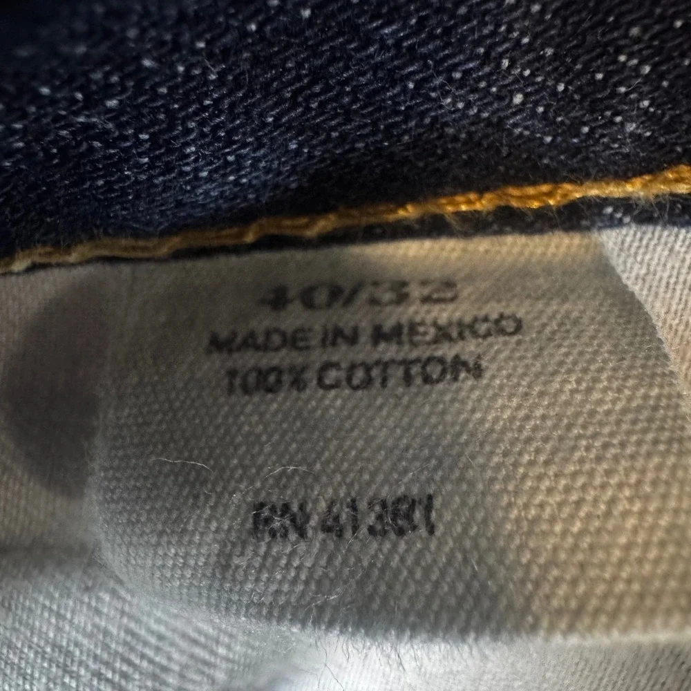 Polo Ralph Lauren Authentic Dungarees Dark Wash Straight Leg Jeans Mens 40x32